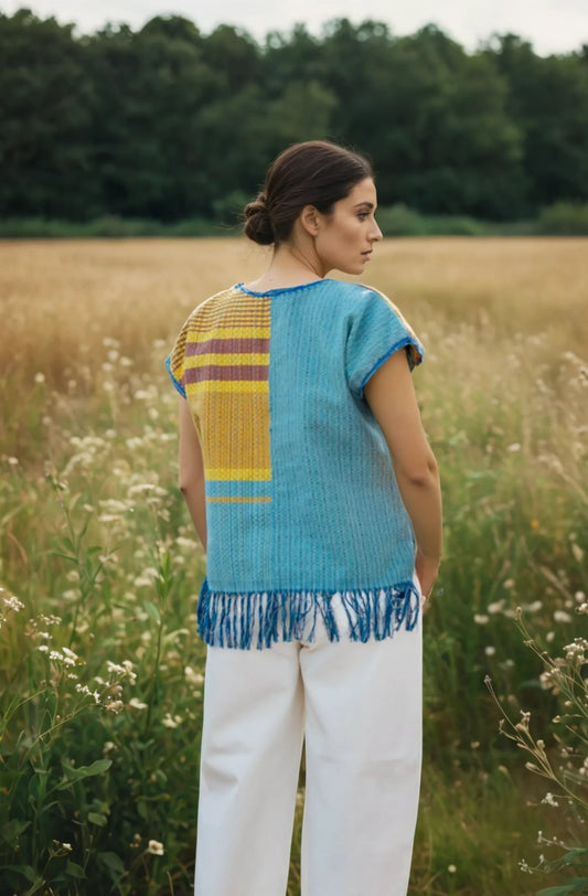 huipil de diseño original de moda mexicana artesanal y contemporánea