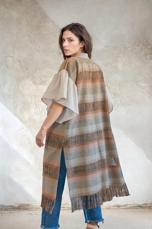 Chaleco Raíces, artesanal (pieza única) - Nativa de Corazón