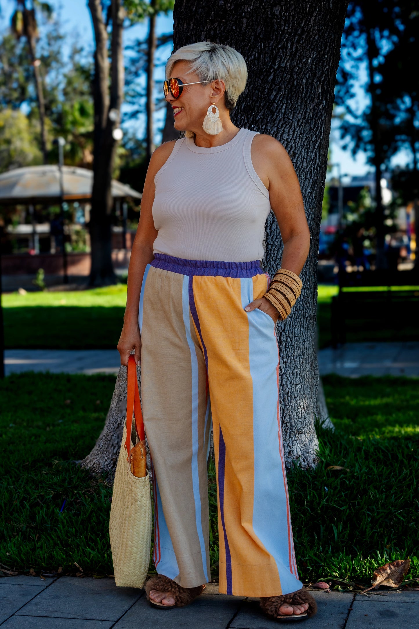 Pantalón Guzío, moda artesanal (pieza única) - Nativa de Corazón
