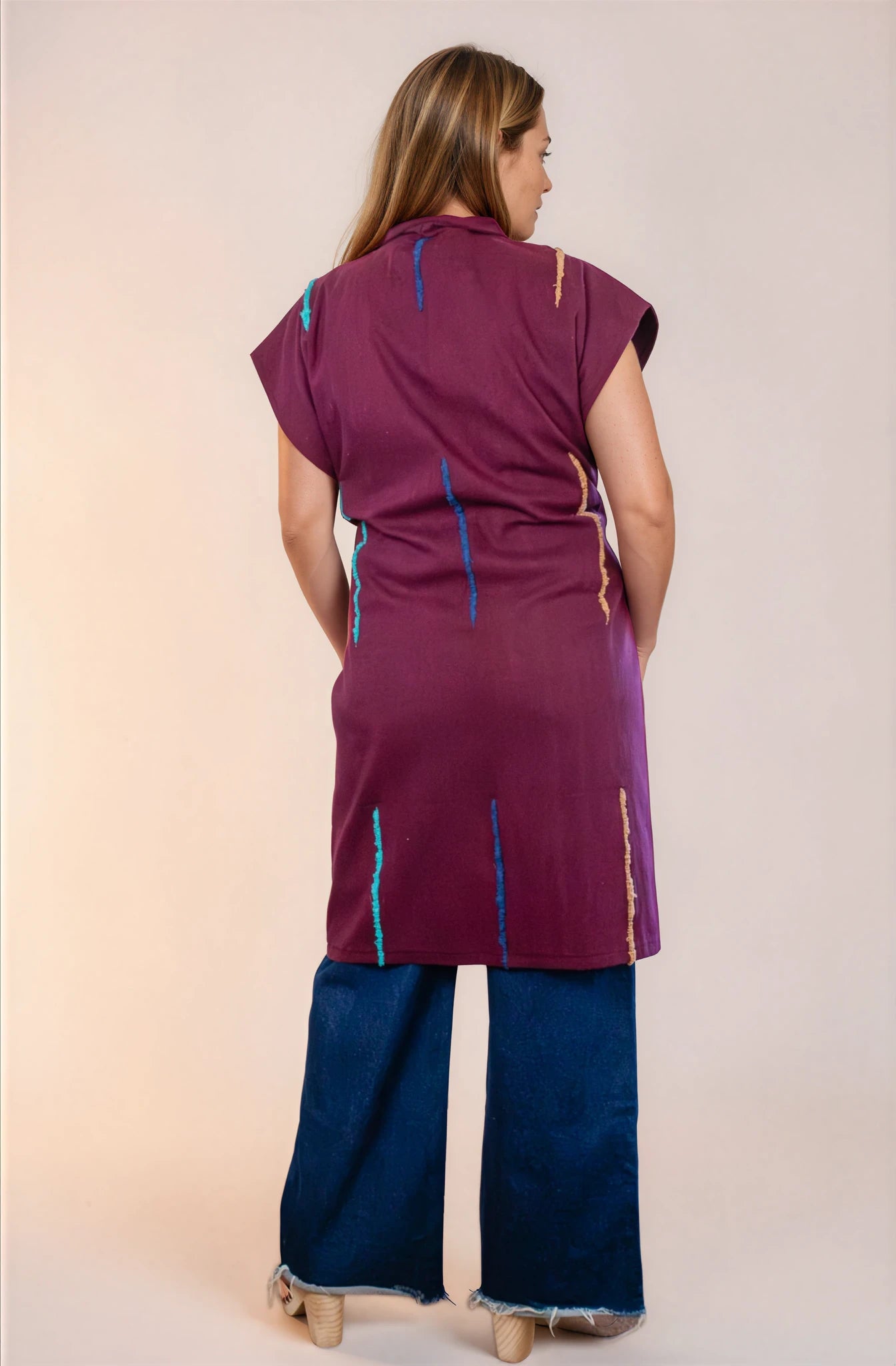 Chaleco Borreguito, moda artesanal (pieza única) - Nativa de Corazón