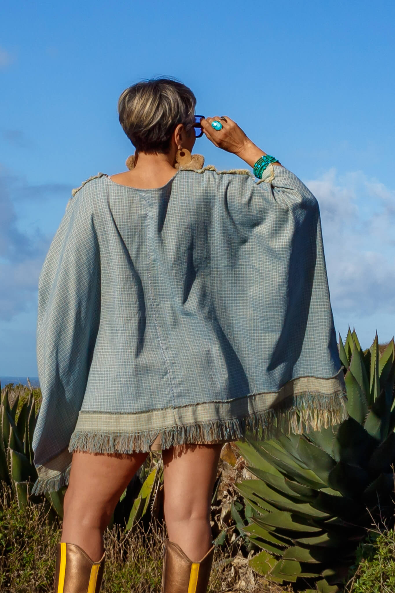 Long Iris Poncho