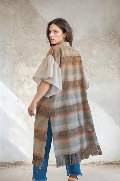 Chaleco Raíces, artesanal (pieza única) - Nativa de Corazón