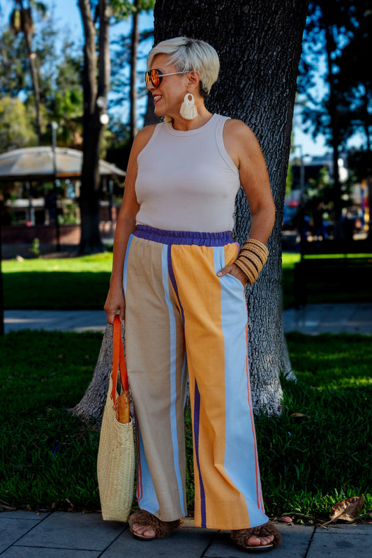 Pantalón Guzío, moda artesanal (pieza única) - Nativa de Corazón