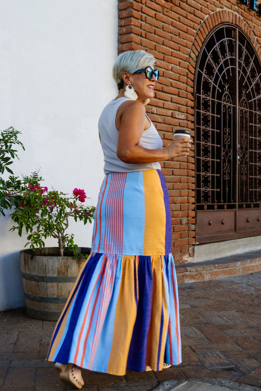 Falda Guzío, moda artesanal (pieza única) - Nativa de Corazón