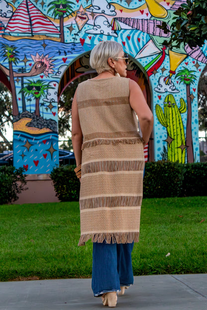 Túnica Raíces, artesanal (pieza única) - Nativa de Corazón