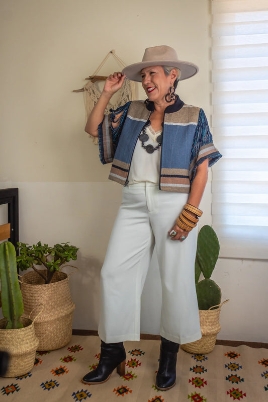 Chamarra Raíces, artesanal (pieza única)