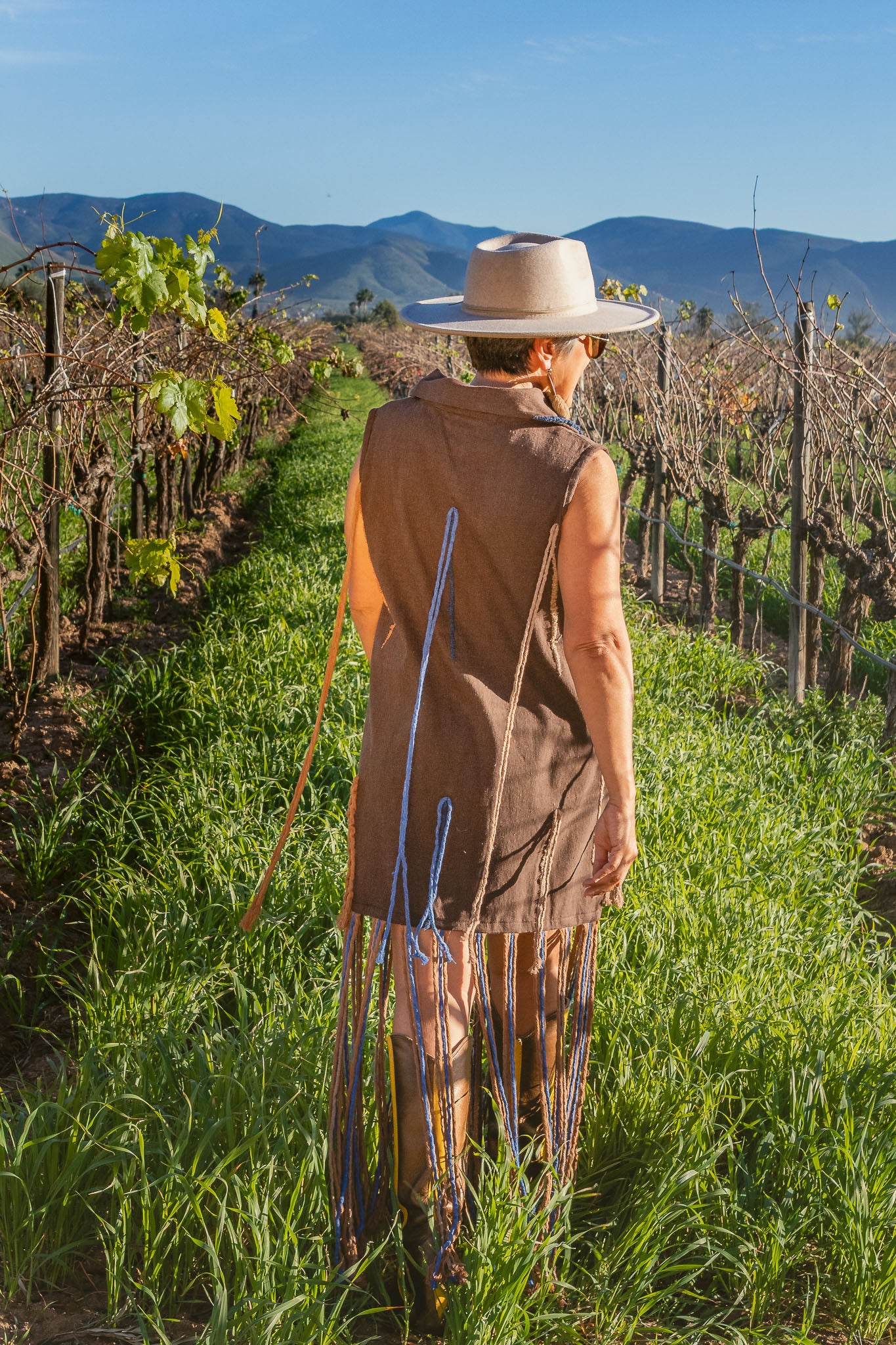 Chaleco Cascada, moda artesanal (pieza única) - Nativa de Corazón